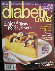 BETTER HOMES & GARDENS SPECIAL INTEREST DIABETIC LIVING ENJOY! HOLIDAY FAVORITES - Picture 1 of 3