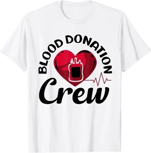 Blood Donation Blood Donor Awareness Blood Donation Crew Gift Unisex T-Shirt - Picture 1 of 4