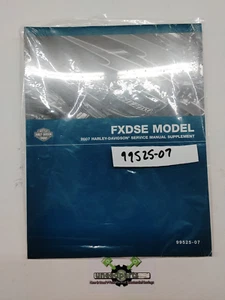 GENUINE HARLEY DAVIDSON FXDSE '07 SERVICE MANUAL SUPPLEMENT 99525-07 BIN F - Picture 1 of 1