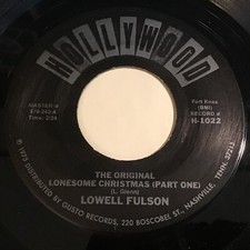 Lowell Fulson - The Original Lonesome Christmas 45 RPM Record - Blues