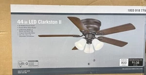 Clarkston II 44 in. Bronze Fan w/Light Kit 1003918779 Replacement parts - Picture 1 of 19