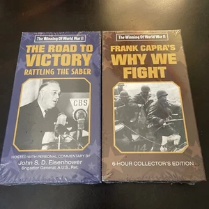 The Road To Victory AND Why We Fight. The Winning Of World War II VHS VCR Sealed - Picture 1 of 4