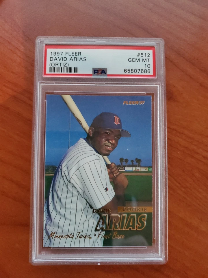 DAVID ORTIZ ARIAS 1997 Fleer 512 RC Rookie PSA 10 GEMA COMO NUEVA CORTE Foto 1 de 2
