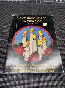 Stained Glass Christmas Judy Miller 1981 Book 60 + Project Patterns - Picture 1 of 5