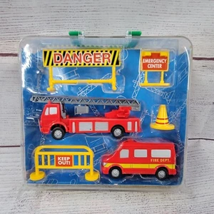 Vtg Team Works Playset by Funline Merchandise Item no. 70002 in plastic box - Picture 1 of 7