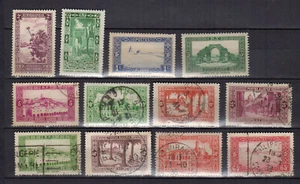 Algerien BF 1936-37 Orte und Landschaften ein Lot von 12 Marken / TE4731 - Bild 1 von 1