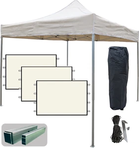 PROFI-ZELTE Pavillon 3x3 Alu wasserdicht (Faltpavillon Alu Partyzelt Pop-UP) - Bild 1 von 29