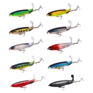 Lotes de 10 señuelos de pesca Whopper cebo de chlopper cola giratoria flotante en aguas altas - Imagen 1 de 12