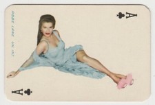 Abbe Lane vintage 1950s Maple Leaf NZ Playing Card of Film Star AC