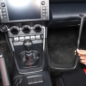 Fits 2022-2025 GR86 /BRZ Console Gear Shift Real Carbon Fiber Frame Trim Cover - Picture 1 of 14