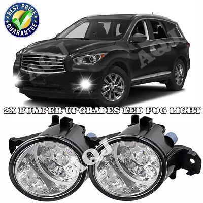 Bumper Fog Light Lamp Driver & Passenger Side For Infiniti JX35 QX60 2013-2015 Foto 1 de 4