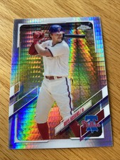 2021 Topps Chrome Xfractor RHYS HOSKINS Baseball Card 182 Phillies 