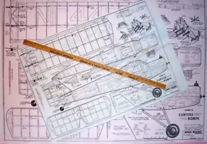 Comet CURTISS ROBIN PLAN to Build a 48" Span FF or RC Model Airplane - Picture 1 of 1