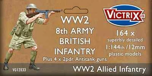 Victrix 1:144 Scale WWII 8th Army British Infantry & Anti-Tank Guns - VG12033 - Picture 1 of 7