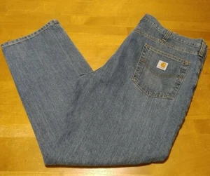 CARHARTT Relaxed Fit Denim Jeans Straight Leg Men's 40x30 Blue 101483-980 - Picture 1 of 5