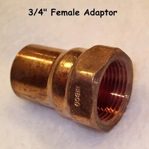 3/4" copper female adapter - Picture 1 of 1
