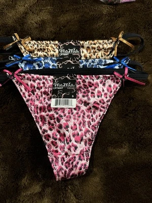 Tanga Ma Mia Bragas Estampado Animal Pequeño Lote De 3 Foto 1 de 4