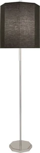 Robert Abbey Kate BLK FL Kate 66" Tall Buffet Floor Lamp - Polished Nickel / - Picture 1 of 1