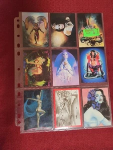 LOTE DE 9 CARTAS ARTE MADURO FEMENINO FANTASÍA VINTAGE #2 - Imagen 1 de 2
