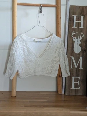 ❤️‍Alpenherz Dirndlbluse ½ Arm, ecru, Spitze, Gr. 40❤️‍ - Bild 1 von 4