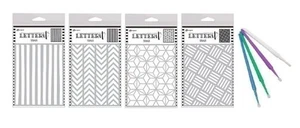Ranger Letter It Bundle - 4 Fun Stencils with PTP Flash Deals Detail Sticks - Picture 1 of 1