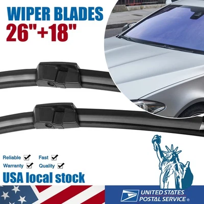 Juego de escobillas limpiaparabrisas delanteras de 26" y 18" OEM de reemplazo para BMW 750i 740Li xDrive Foto 1 de 4