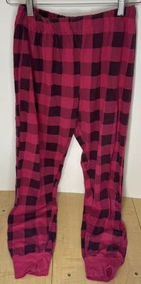 Брюки пижама в клетку Bobbie Brooks размер S розовые черные флисовые пижама - Изображение 1 из 4