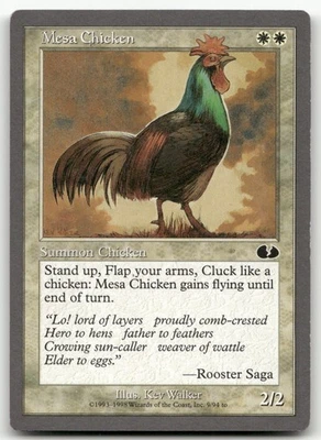 Mesa Chicken #9 (MP) Unglued UGL Magic MTG - Image 1 of 2