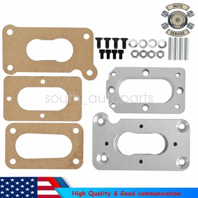 For Mazda B2000 B2200 Carburetor Manifold Adapter Plate & Gasket Kit 1984-1991 Foto 1 de 4