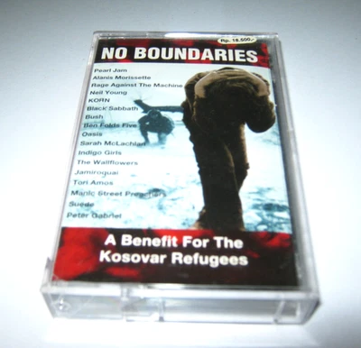 No Boundaries - A Benefit For The Kosovar Refugees - Cassette Tape - VGC - Image 1 of 3