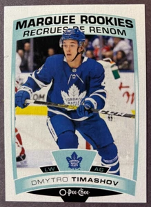 2019-20 OPC Update Marquee Rookies #628 Dmytro Timashov Toronto Maple Leafs - Picture 1 of 1