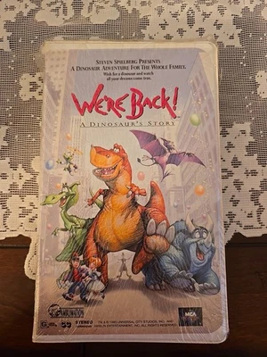 We're Back - A Dinosaur's Story VHS Clamshell New - Image 1 of 4
