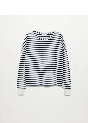 Mango White & Black Striped Sweatshirt Size L - Image 1 of 4