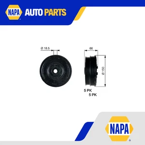 Crankshaft Pulley (TVD) fits ROVER 75 RJ 2.0D 99 to 05 Gates LHG100750 Quality - Picture 1 of 8