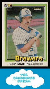 Buck Martinez 1981 Donruss #444 Milwaukee Brewers Baseballkarte - Bild 1 von 2
