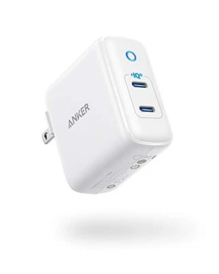 ANKER USB C CHARGER 40W 2-PORT PIQ 3.0 POWERPORT III DUO A2628 - WHITE - Image 1 of 4