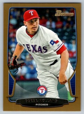 2013 Bowman Baseball Gold Derek Holland Texas Rangers #74 - Image 1 of 2