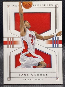 🔥 2015 National Treasures Collegiate Paul George Red #/99 Clippers 🔥 - Picture 1 of 2