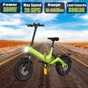 Adults Commuting Electric Bike 36V 30 Miles 350W Motor Foldable City E-Bike NEW - Picture 1 of 41