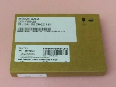 Fujitsu 8GB 2Rx8 DDR4-2133 PC4-17000 REG ECC Server Memory S26361-F3843-L515 - Image 1 of 4