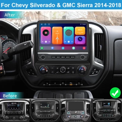 Android 13.0 Car Stereo Radio GPS For 2014-2018 Chevrolet Silverado & GMC Sierra - Image 1 of 4