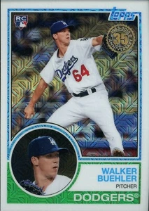 2018 Topps Series 1 Silver Pack 1983 Chrome Ref #33 Walker Buehler Dodgers RC - Picture 1 of 1