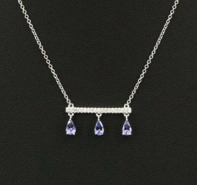 $3250 / Collar de diamantes y tanzanita EFFY / 14K Foto 1 de 4