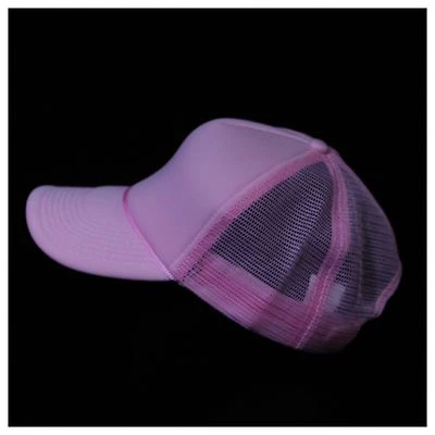 Gorra de béisbol lisa con malla lisa en blanco camionero informal clásica gorra trasera a presión   Foto 1 de 4