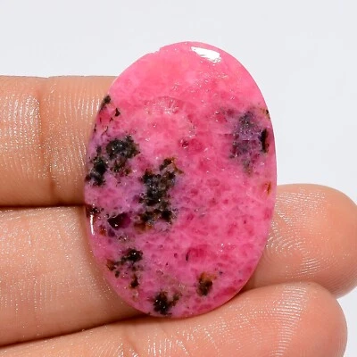 24 Ct. Cts Natural Ovalado Rodonita Espiritual Cabujón Joyería Suministro 30X20X2 mm Foto 1 de 4