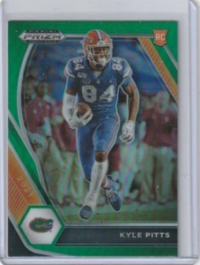 Panini Prizm 2021 selecciones del draft Kyle Pitts novato verde Prizm #108 - Imagen 1 de 1