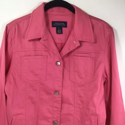 Chaqueta Jones New York Signature para mujer rosa con botones pequeña 5 bolsillos Foto 1 de 4