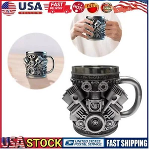 V8 Engines Stainless Steel Cup,Personalized V Stainless Steel Coffee Mug V6✨ - Picture 1 of 7