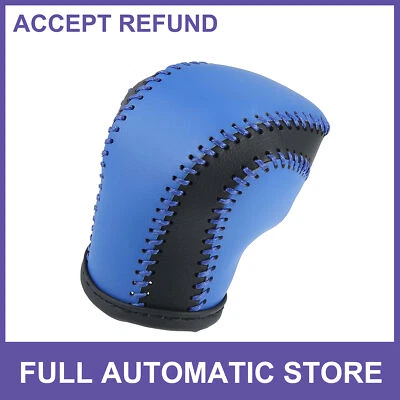 Faux Leather Gear Shift Knob Cover ONE Custom for Toyota C-HR 2018-2019 Blue - Image 1 of 4