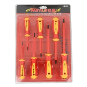 7pc VDE Electricians Electrical Screwdriver Set 1000w - Picture 1 of 2
